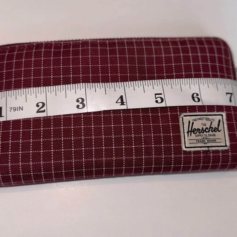 Herschel Supply Company  zip around maroon wallet